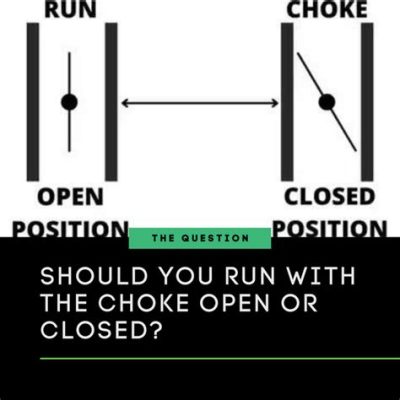 Should Choke Be Open or Closed When Running: A Symphony of Mechanical Whispers